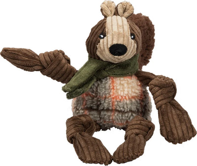 Hugglehounds Fall Knottie Squirrel Small Plush Dog Toy