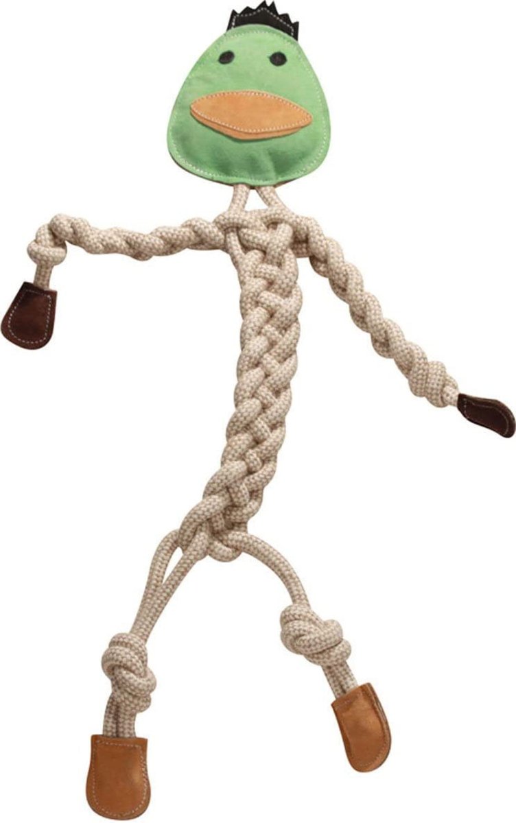 Hugglehounds Dog Dilly Duck Rope Knottie Large - Pets Perfect