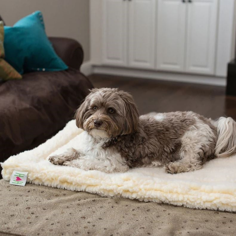 Hugglehounds Dog Fleece Mat - Natural Small 23X30In
