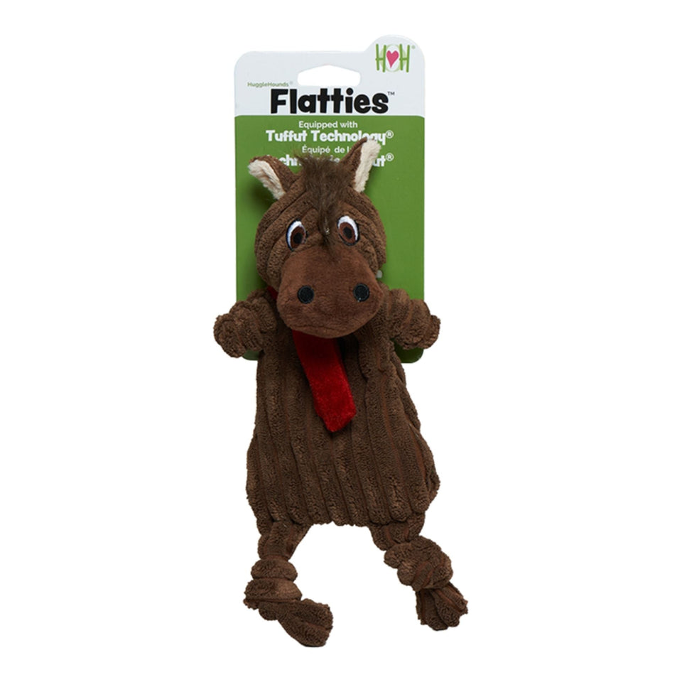 Hugglehounds Dog Huggleflatties Barley Horse Large - Dog Toys Plush