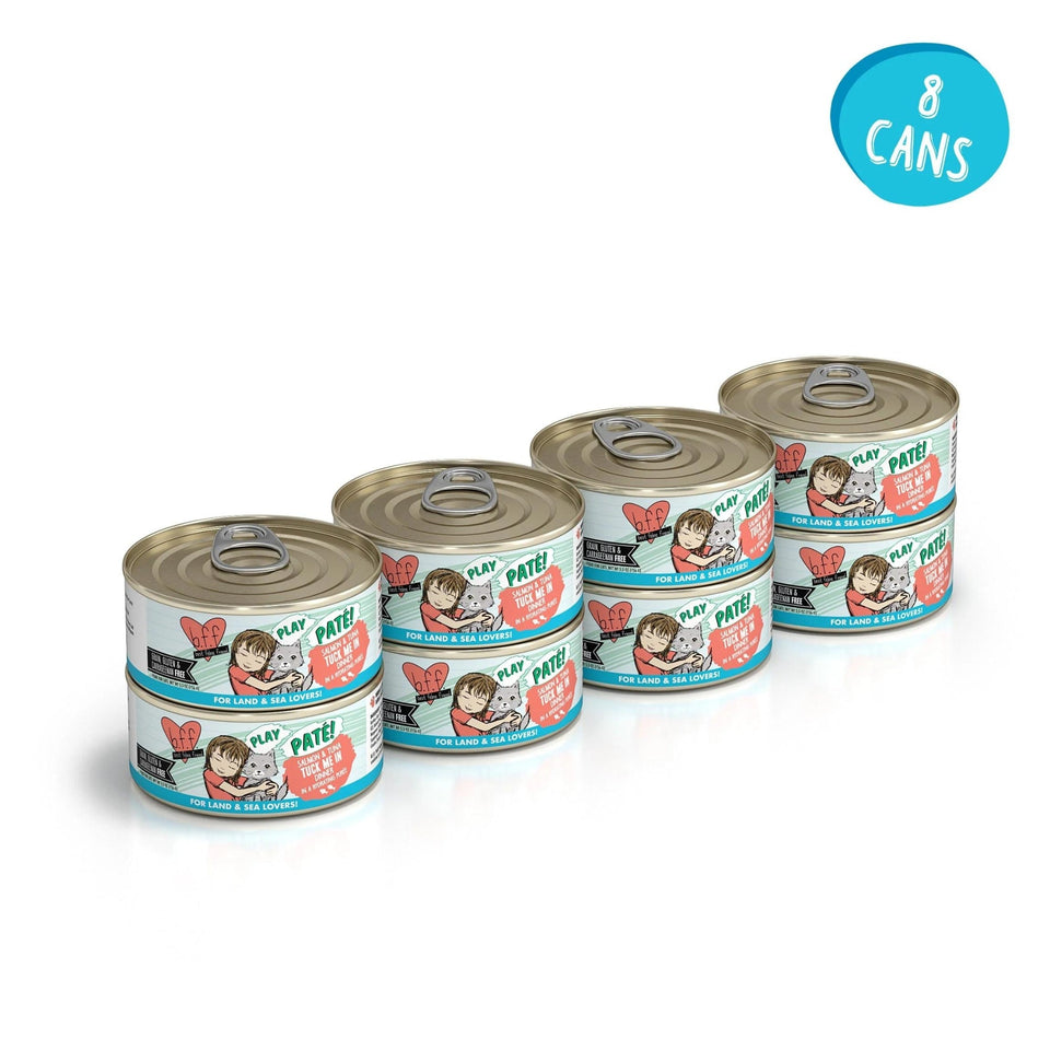 BFF Cat Play Salmon and Tuna Tuck Me in Dinner 5.5 oz. 8 ct