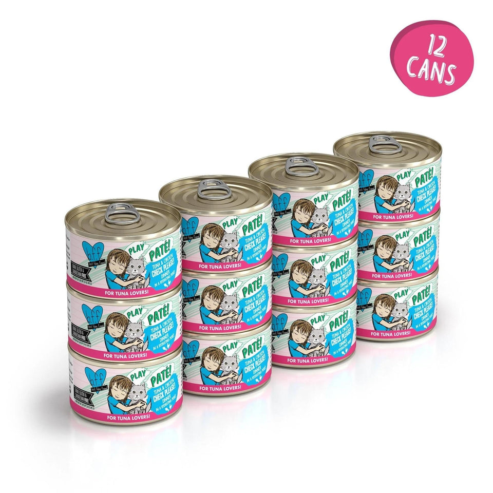 BFF Cat Play Tuna & Chicken Check Please Dinner Wet Cat Food, 2.8 oz, 12 ct