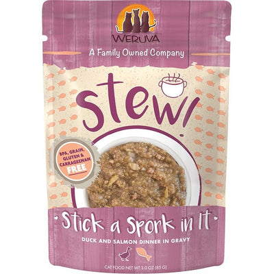 Weruva Stick a Spork in It Duck and Salmon Stew Wet Cat Food 3 oz