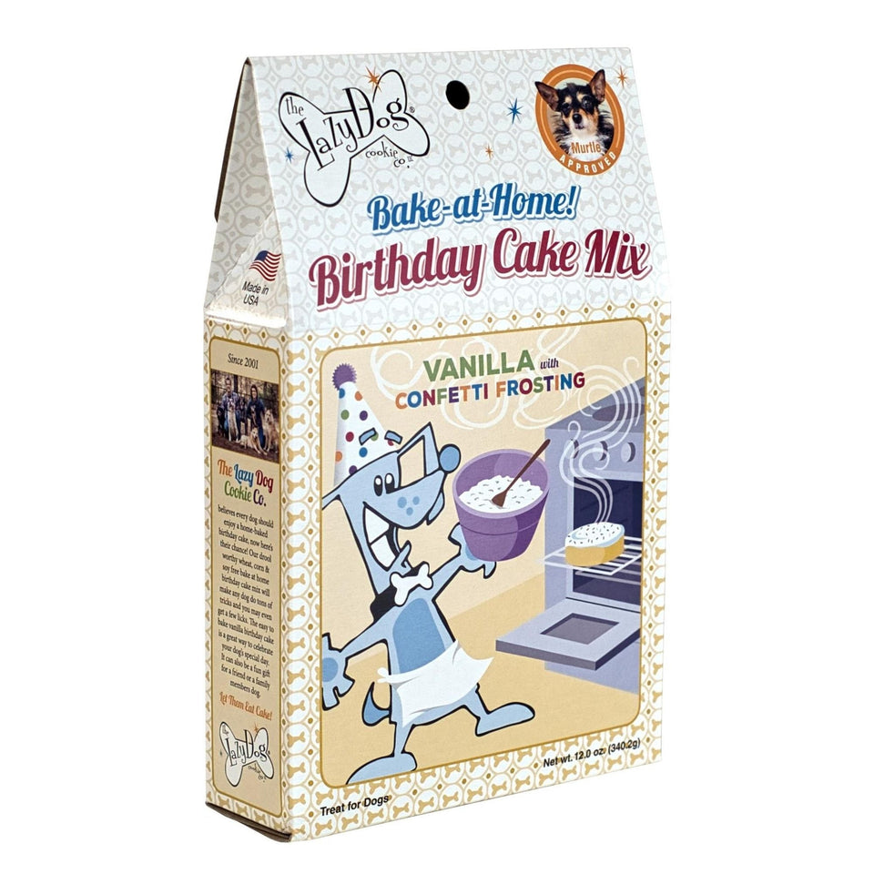 Lazy Dog Cookie Birthday Yellow Cake Mix 12oz.