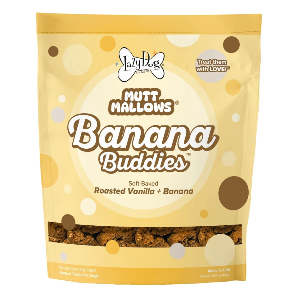 Lazy Dog Mutt Mallows Banana Buddies 5oz. (Case of 3)