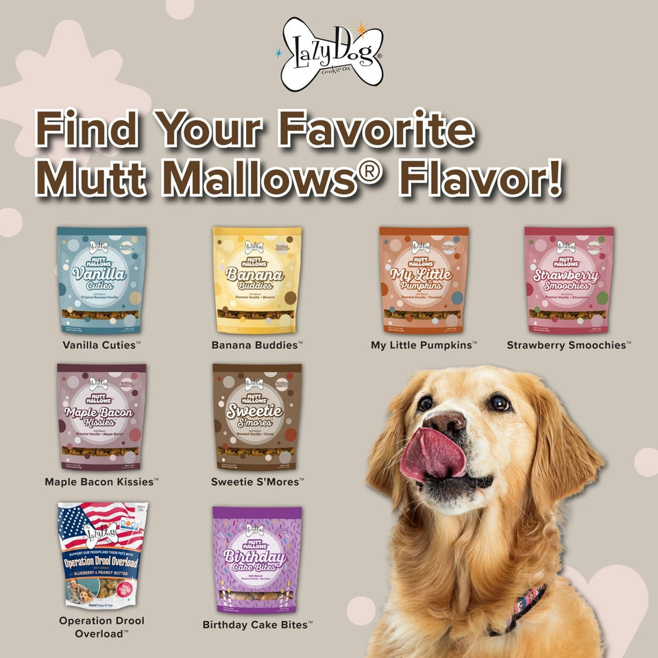 Lazy Dog Mutt Mallows Sweetie S'mores Dog Treat 5oz. (Case of 3)