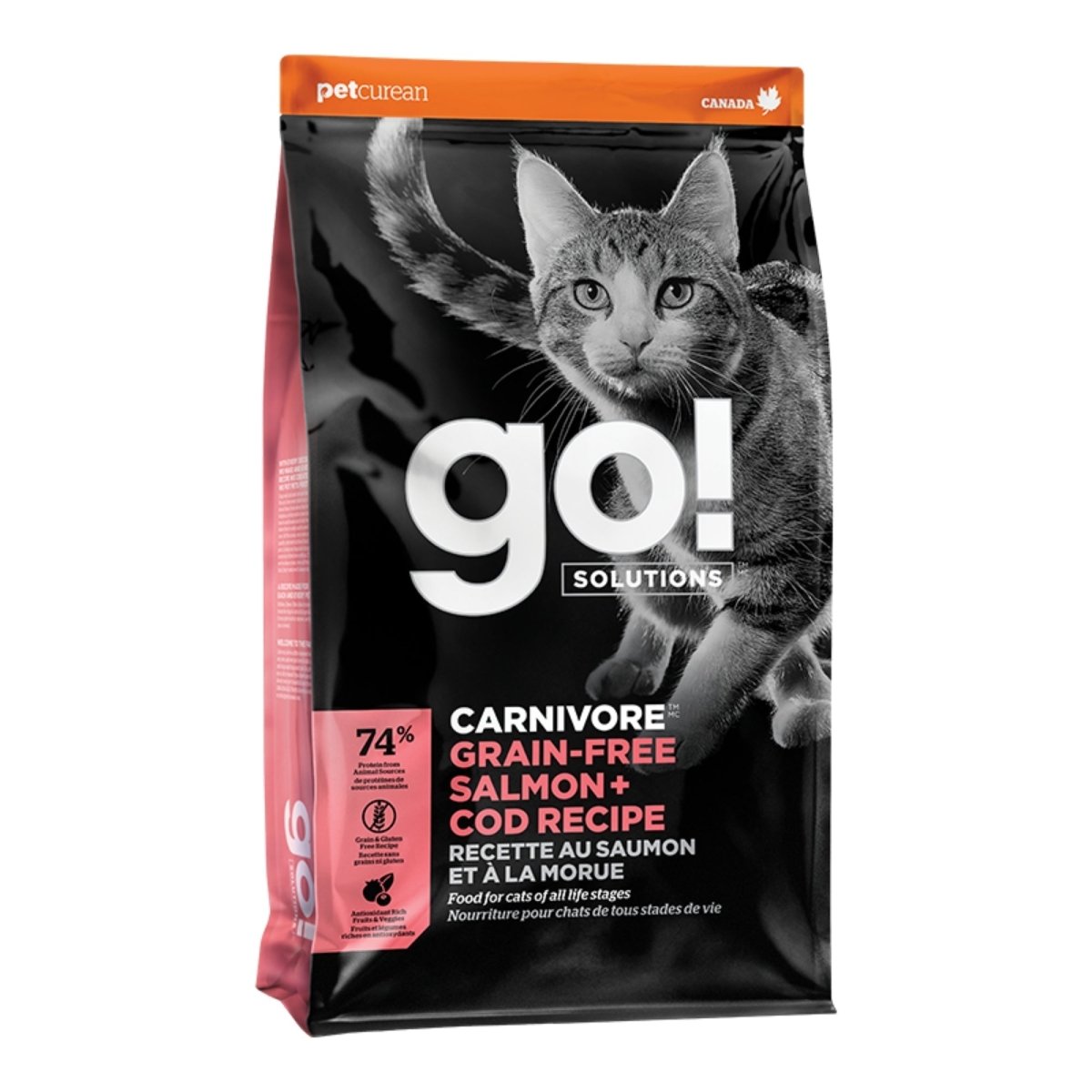 Go! Cat Carnivore Grain Free Salmon & Cod 3Lb - Pets Perfect