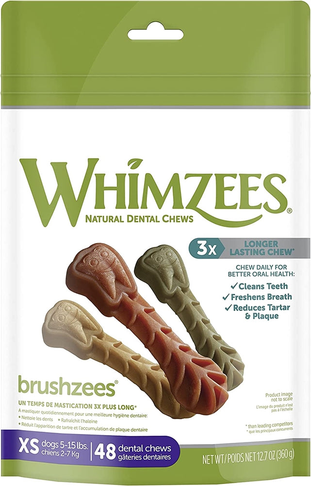 Whimzees Dog Brushzee Daily Pack, X-Small