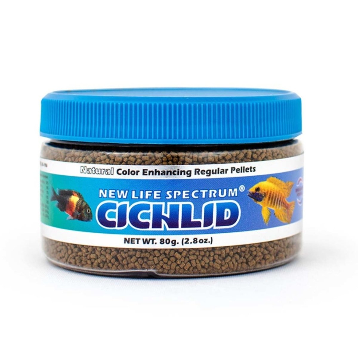 New Life Spectrum Cichlid Sinking Pellets Fish Food 1ea/2.8 oz, Regular - Pets Perfect