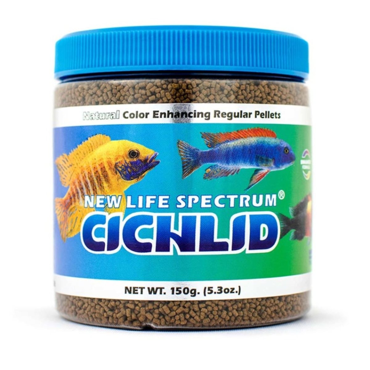New Life Spectrum Cichlid Sinking Pellets Fish Food 1ea/5.3 oz, Regular - Pets Perfect