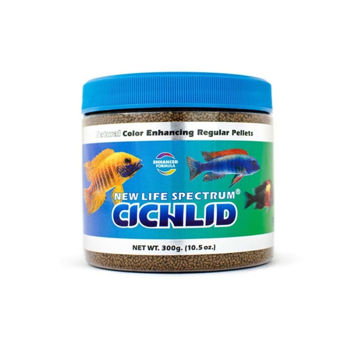 New Life Spectrum Cichlid Sinking Pellets Fish Food 1ea/10.5 oz, Regular - Pets Perfect