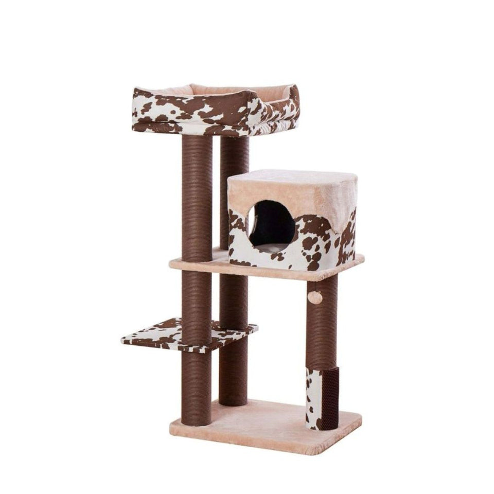 PetPals Cowboy Cat Tree
Brown Cow Print 50 in, XL