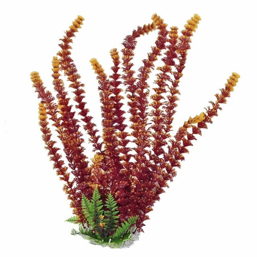 AquaTop Cabomba Aquarium Plant with Weighted Base Fire, 20 in