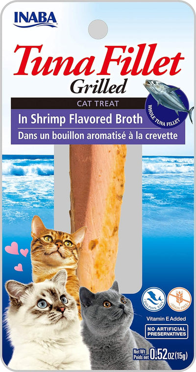 Inaba Tuna Fillet Grilled with Flavored Broth Shrimp .52 oz. 6 ct