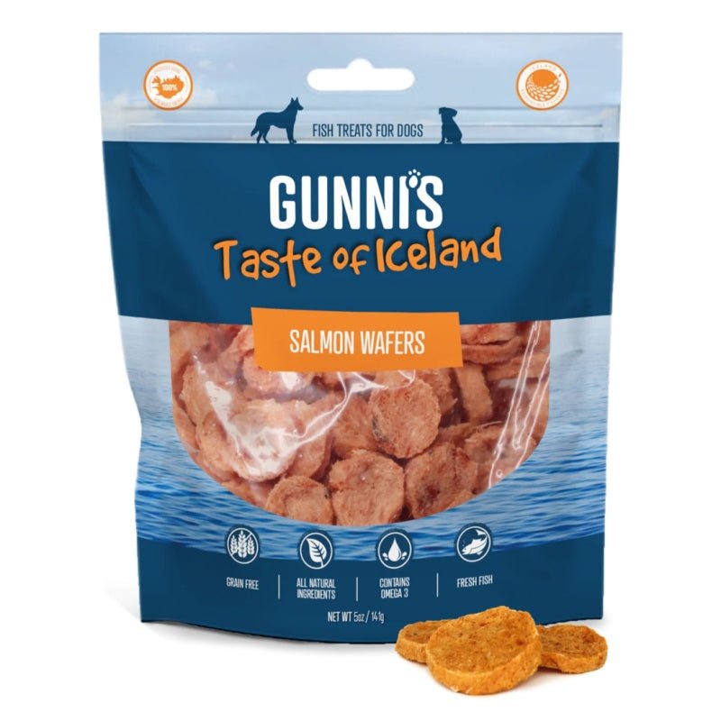 Gunni's Dog Wafers Salmon 5oz. - Pets Perfect