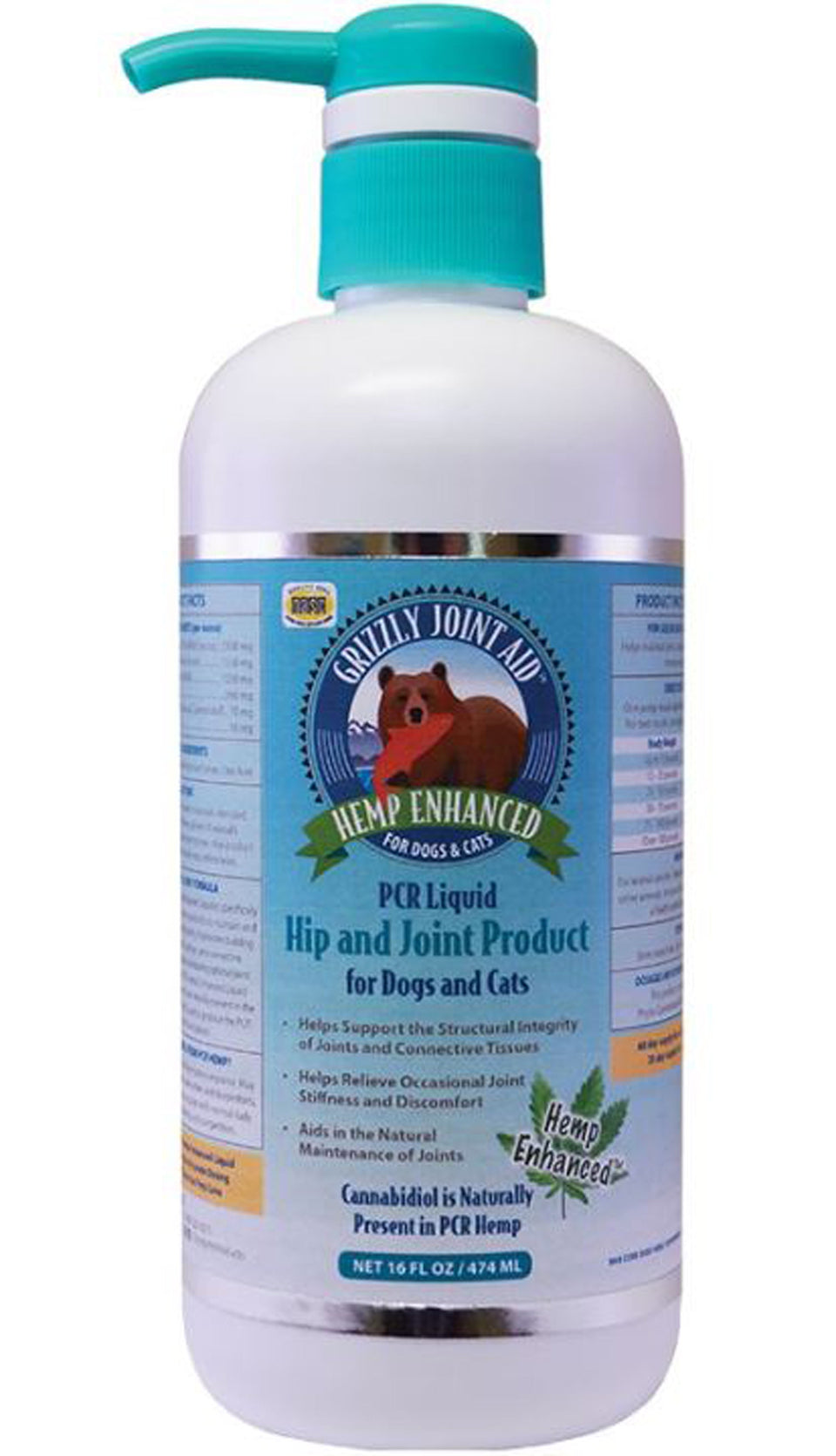 Grizzly Dog Cat Pcr Joint Aid Liquid 16 oz