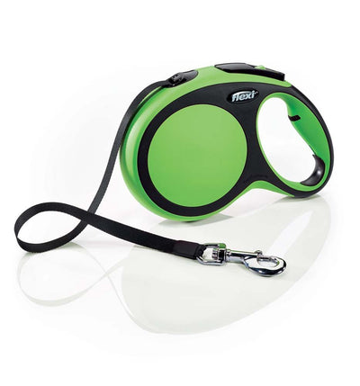 Flexi New Comfort Retractable Tape Dog Leash Green 26 ft, Large
