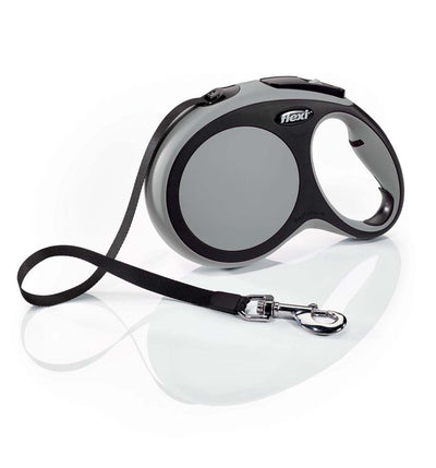 Flexi New Comfort Retractable Tape Dog Leash Grey 26 ft, Large