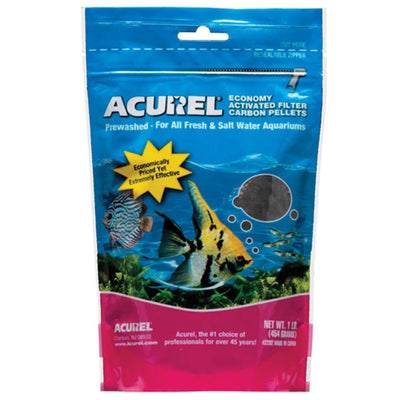 Acurel Economy Activated Carbon Aquarium Filter Pellets, 1 lb, Medium