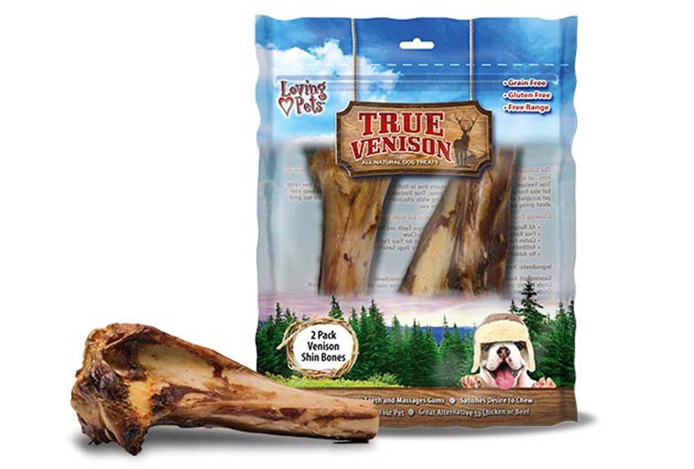 Loving Pets Venison Shin Bones – Natural Dog Chew | Small - Pets Perfect