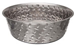 Loving Pets Diamond Plate Bowls with Non Skid Bottom Dog Dish Bowl, view 2