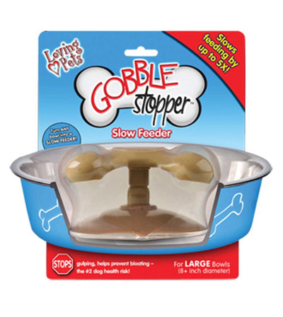 Loving Pets Gobblestopper Slow-Feeder Medium, 6-8 in