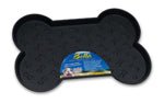 Loving Pets SpillProof Bone Shaped Dog Mat Black, 1ea/LG - Pets Perfect