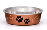 Loving Pets Metallic Dog Bowl Copper, 1ea/LG - Pets Perfect