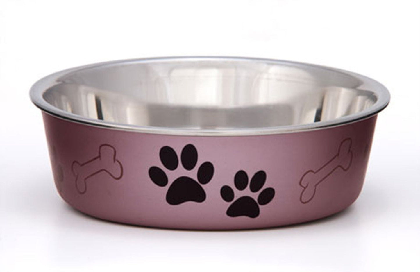 Loving Pets Metallic Dog Bowl Grape, Large