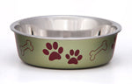 Loving Pets Metallic Dog Bowl Artichoke, Large, view 2