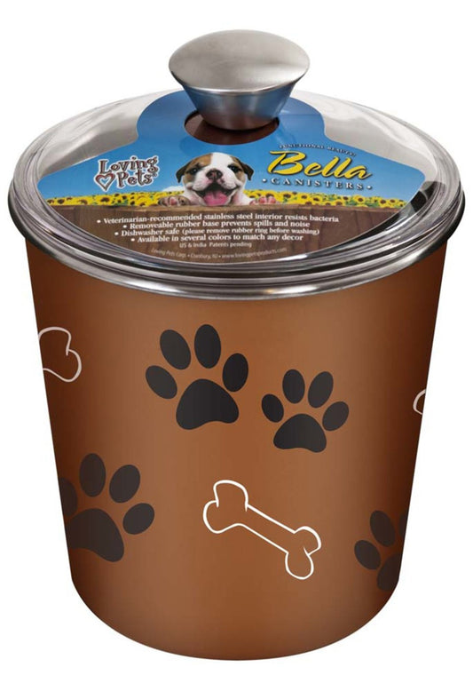 Loving Pets Treat Canister Copper, 1ea
