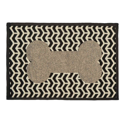Loving Pets Bella Fashion Mats Geometric Bone, Brown