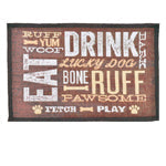 Loving Pets Fashion Mat Dog Day Expressions, Brown, White, Tan, view 2