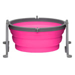 Loving Pets Travel Dog Bowl Pink, 1ea/SM