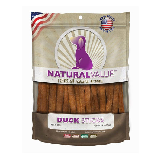 Loving Pets Natural Value Sticks Dog Treats Duck, 1ea/14 oz