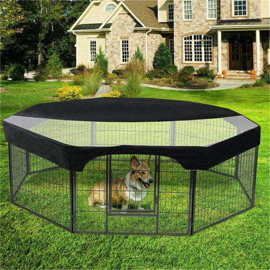 Versatile Canopy For Eight-Sided Pet Fence - All-Weather Dog Shelter