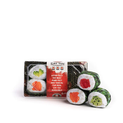 Fabcat Tray Sushi Rolls 6 ct 3 ct