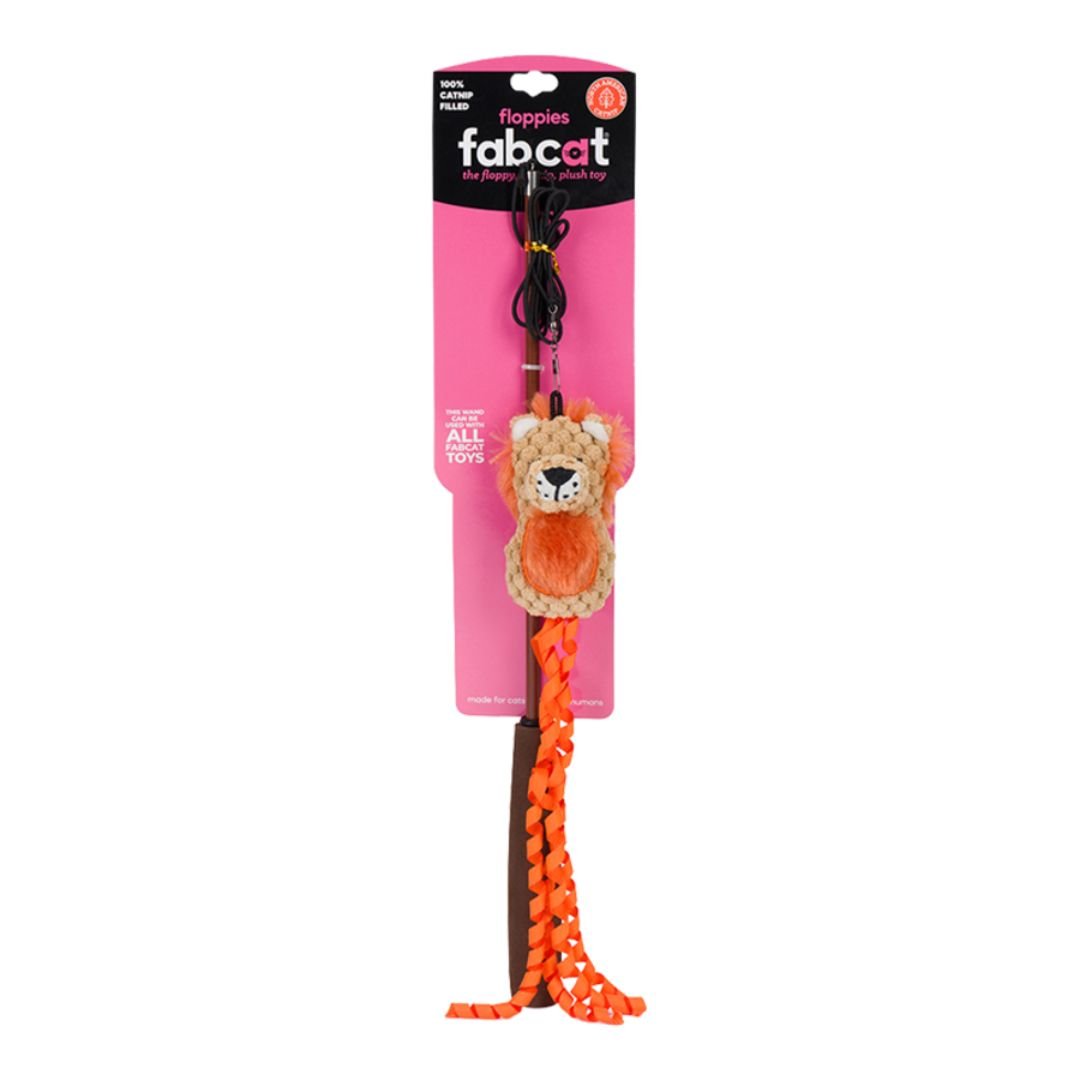 Fabcat Floppy Teaser Lion - Pets Perfect