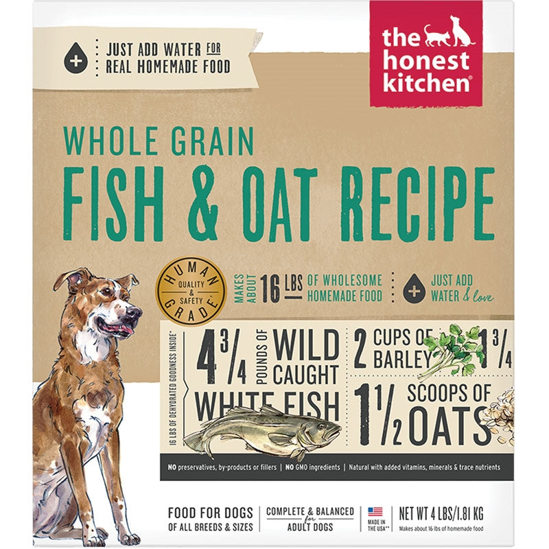 Honest Kitchen Dog Whole Grain Fish Oat 4 lbBox