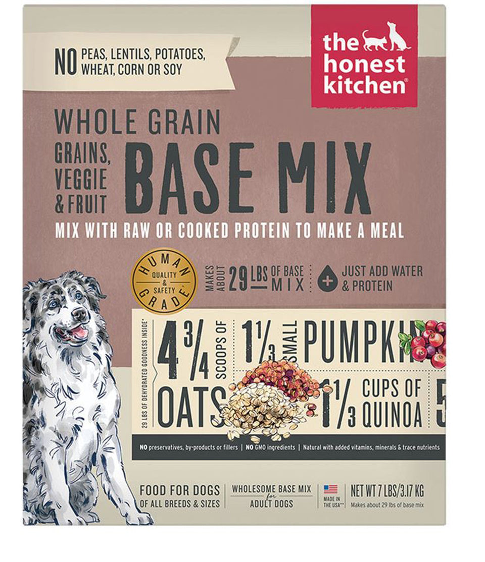 Honest Kitchen Dog Whole Grain Veggie And Fruit Dehydrated Base Mix 7 lb. Box