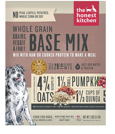 Honest Kitchen Dog Whole Grain Veggie And Fruit Dehydrated Base Mix 7 lb. Box