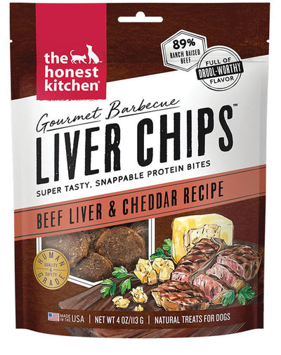 Honest Kitchen Dog Gourmet Beef Liver & Cheddar Chips 4 oz