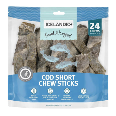 Icelandic Dog Cod Skin Chew Stick 5 Inch 24 Pack Default Title