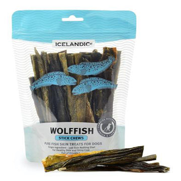 Icelandic+ Wolffish Skin Sticks - Tough Omega-3, 4 oz