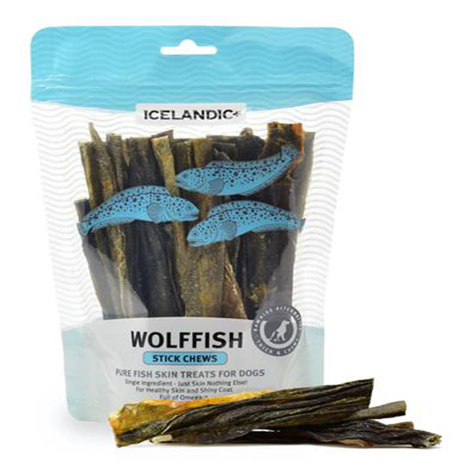 Icelandic+ Wolffish Skin Sticks - Tough Omega-3, 4 oz