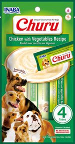 Inaba Dog Churu Tubes Chicken Vegetables 2oz. (6 Count) - Pets Perfect