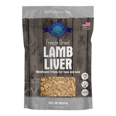 Shepherd Boy Farms Dog & Cat Freeze-Dried Lamb Liver 3oz.