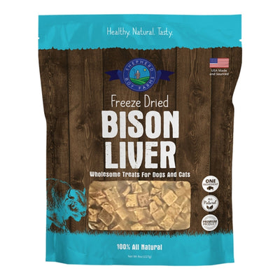 Shepherd Boy Farms Dog & Cat Freeze-Dried Bison Liver 8oz.