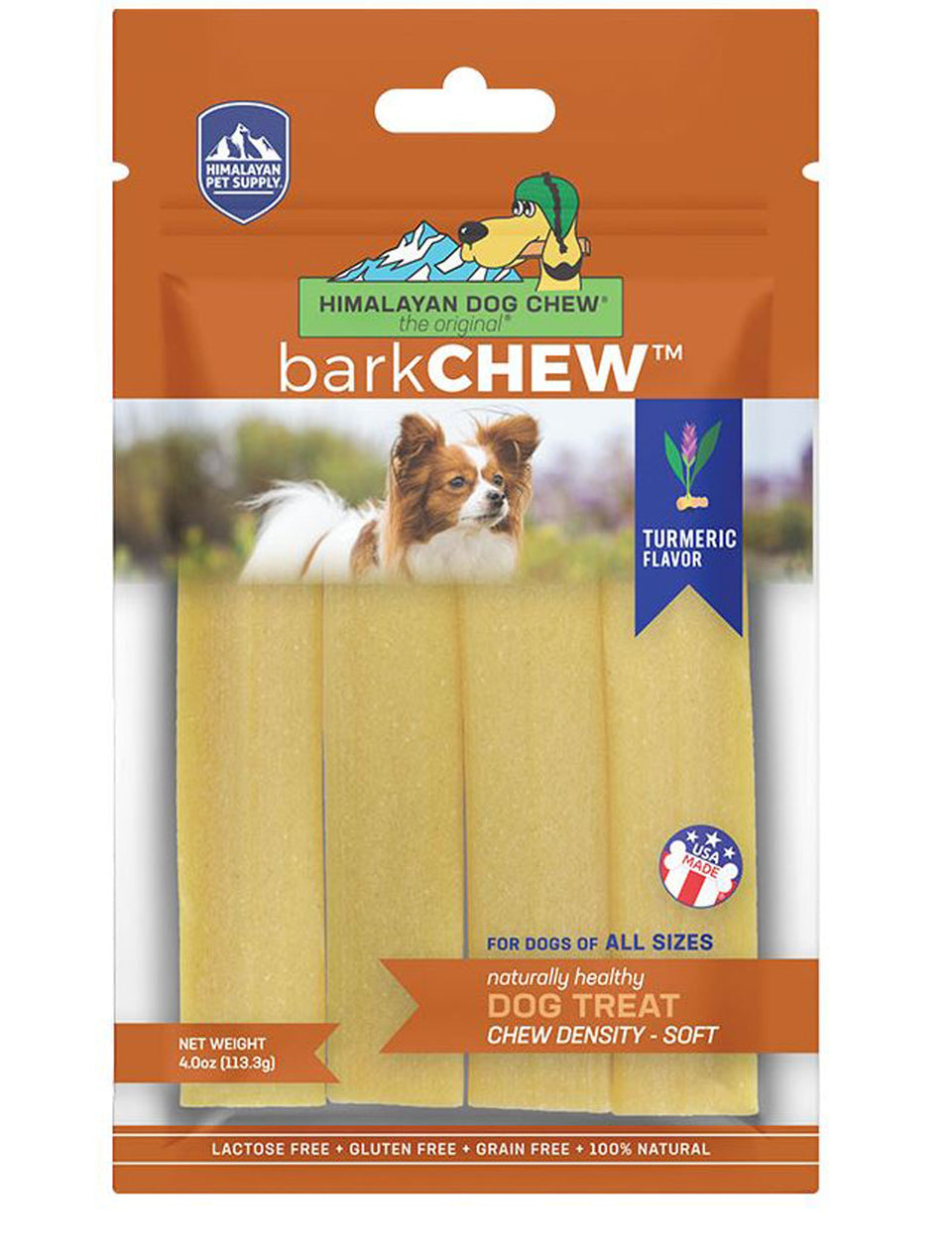 Himalayan barkCHEW - Puppy-Safe Turmeric Cheese Dog Treat, 4 oz Bag