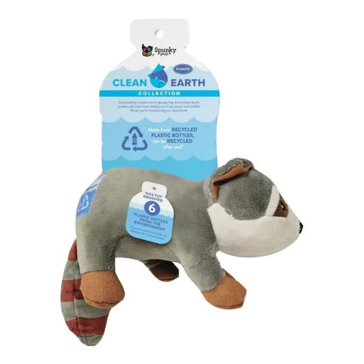 Earth Recycled Plush Toy Raccoon Small - Pets Perfect